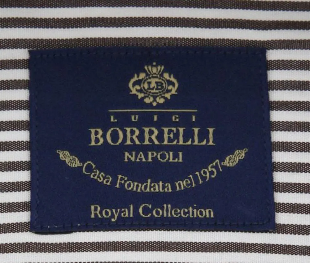 Luigi Borrelli Brown Shirt - Slim