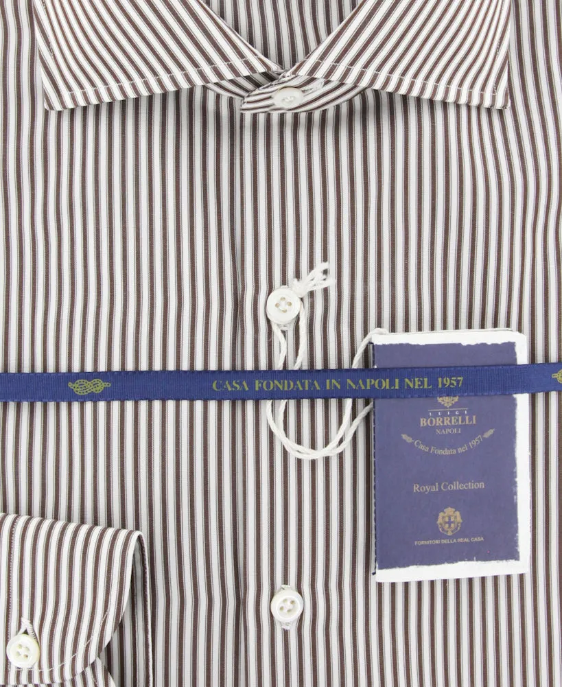 Luigi Borrelli Brown Shirt - Slim