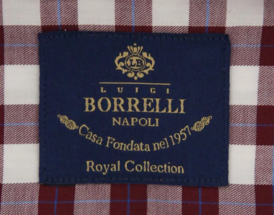 Luigi Borrelli Burgundy Red Shirt - Slim