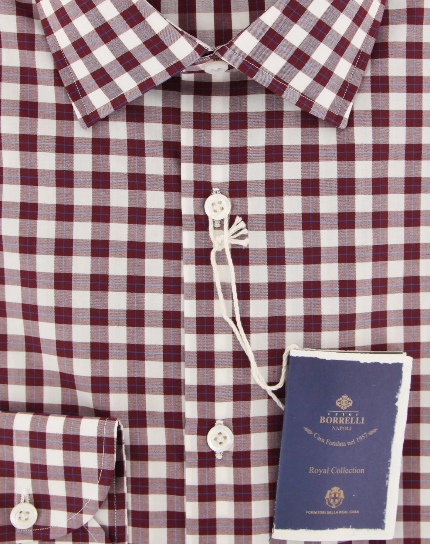 Luigi Borrelli Burgundy Red Shirt - Slim