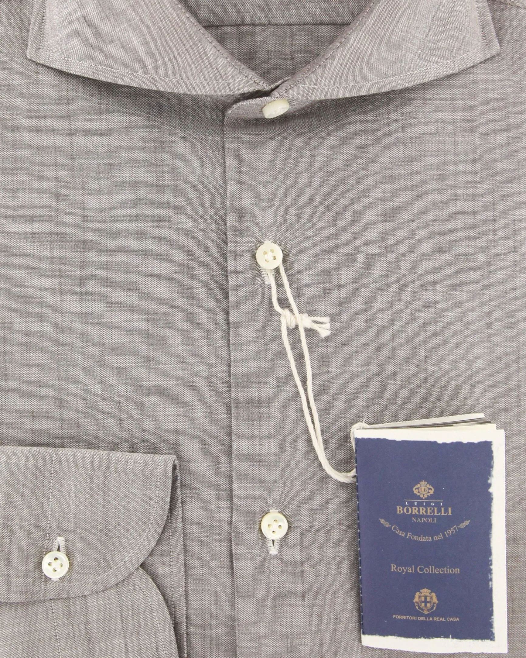 Luigi Borrelli Gray Shirt - Slim