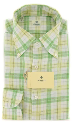 Luigi Borrelli Green Shirt - Extra Slim