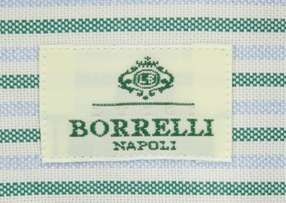 Luigi Borrelli Green Shirt - Extra Slim