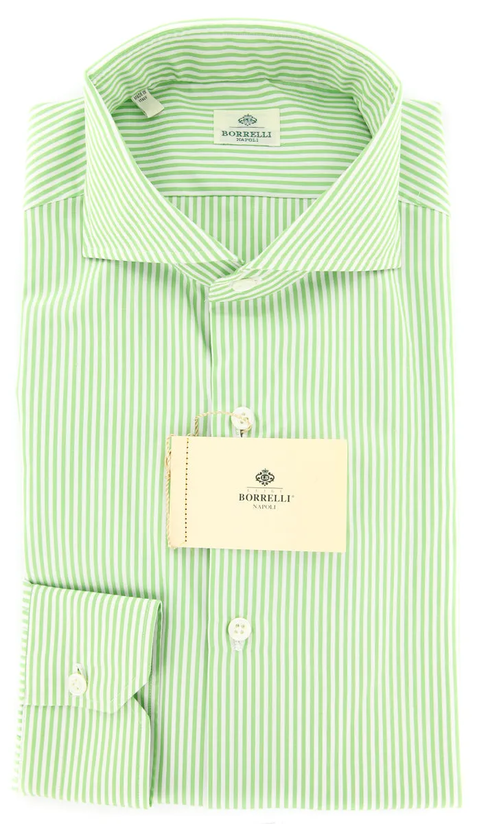 Luigi Borrelli Green Shirt - Extra Slim