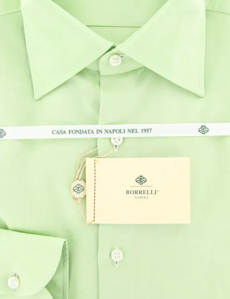 Luigi Borrelli Green Shirt - Extra Slim