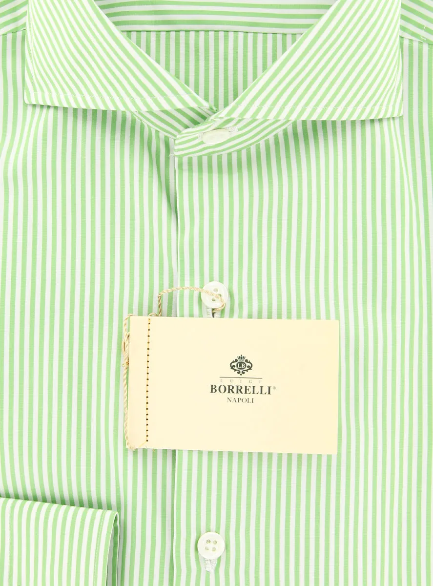 Luigi Borrelli Green Shirt - Extra Slim
