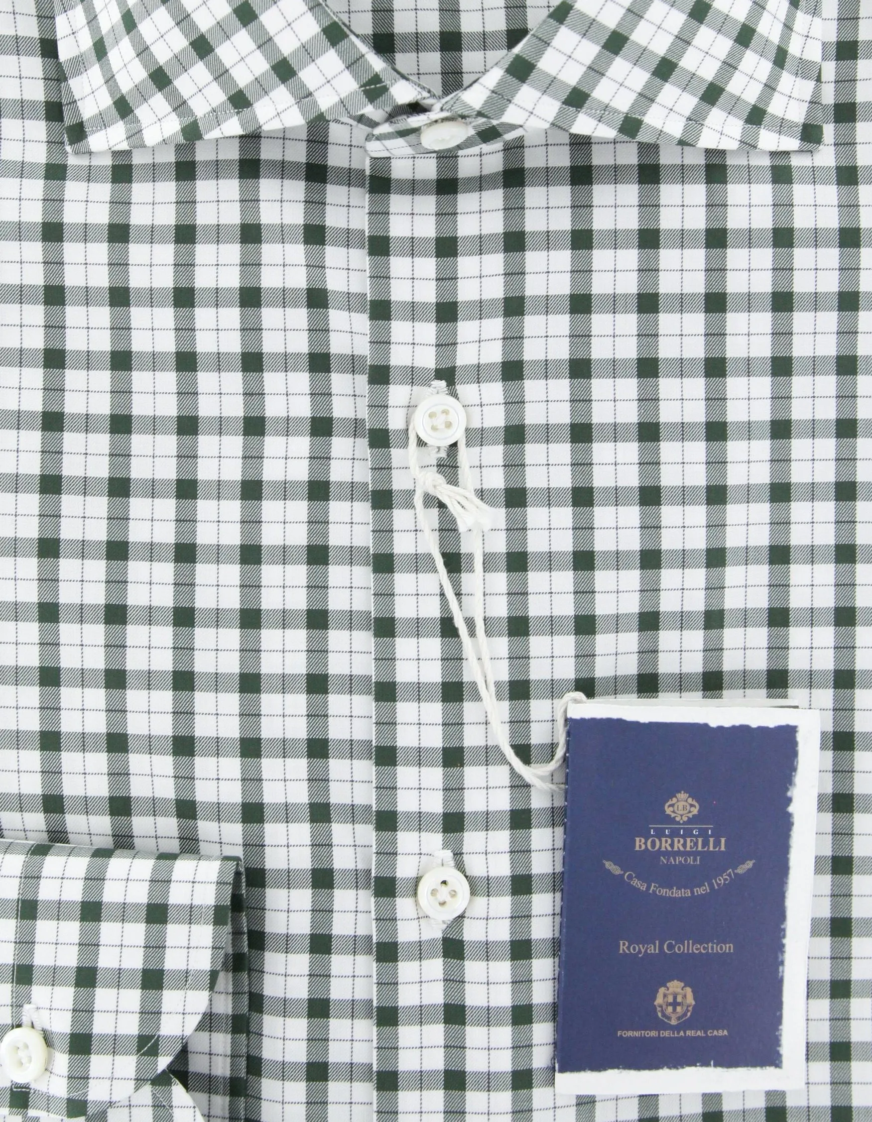 Luigi Borrelli Green Shirt - Slim
