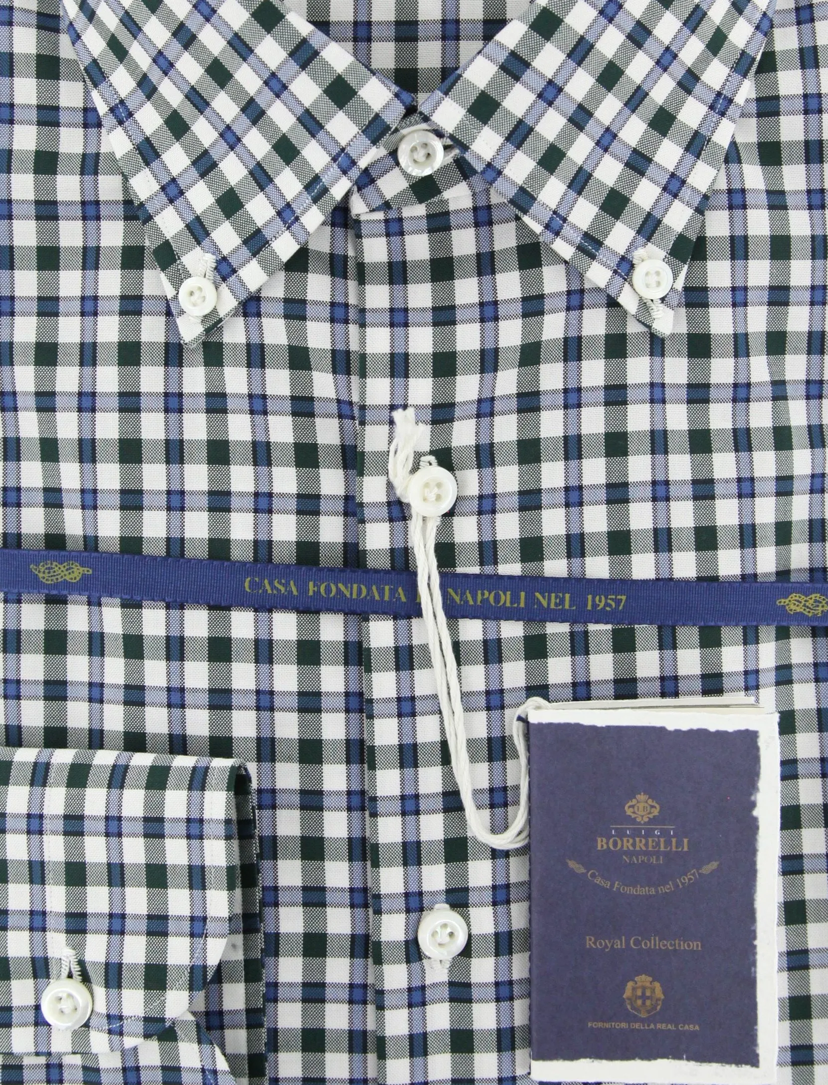 Luigi Borrelli Green Shirt - Slim