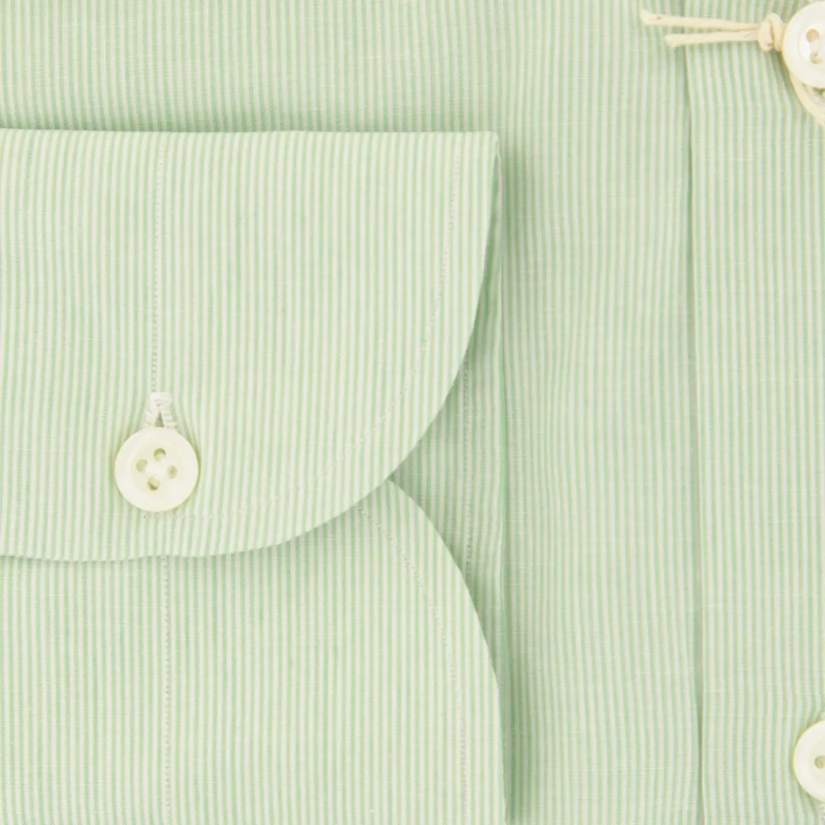 Luigi Borrelli Green Shirt - Slim