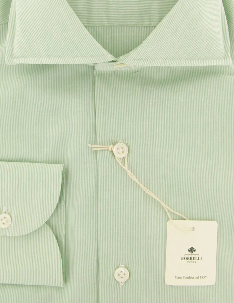 Luigi Borrelli Green Shirt - Slim