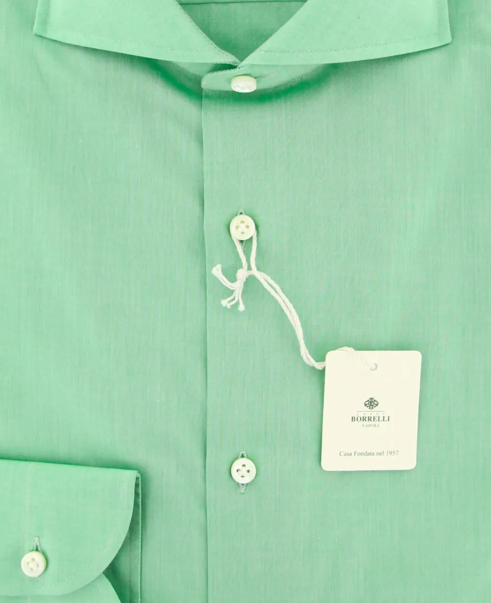 Luigi Borrelli Green Shirt - Slim