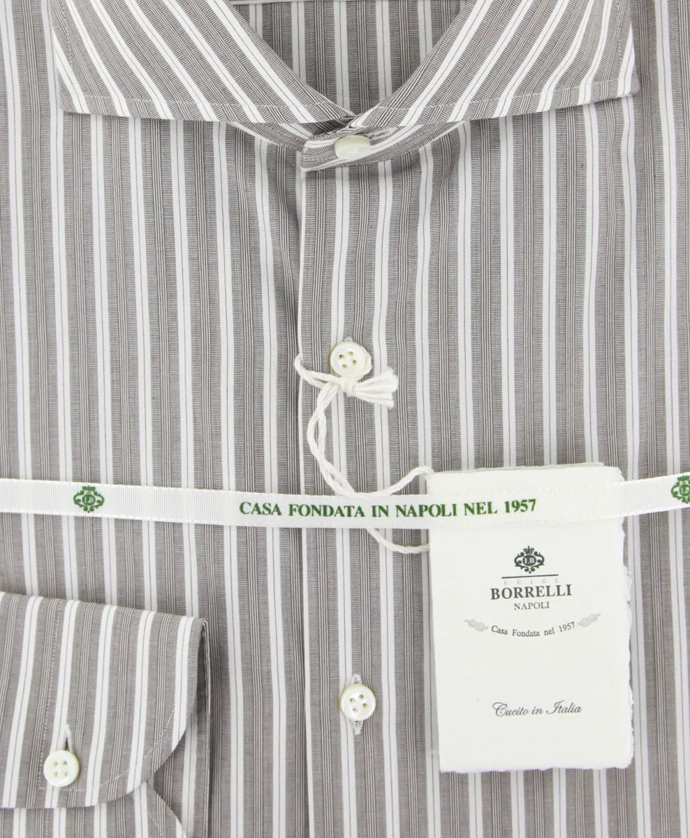 Luigi Borrelli Light Brown Shirt - Slim