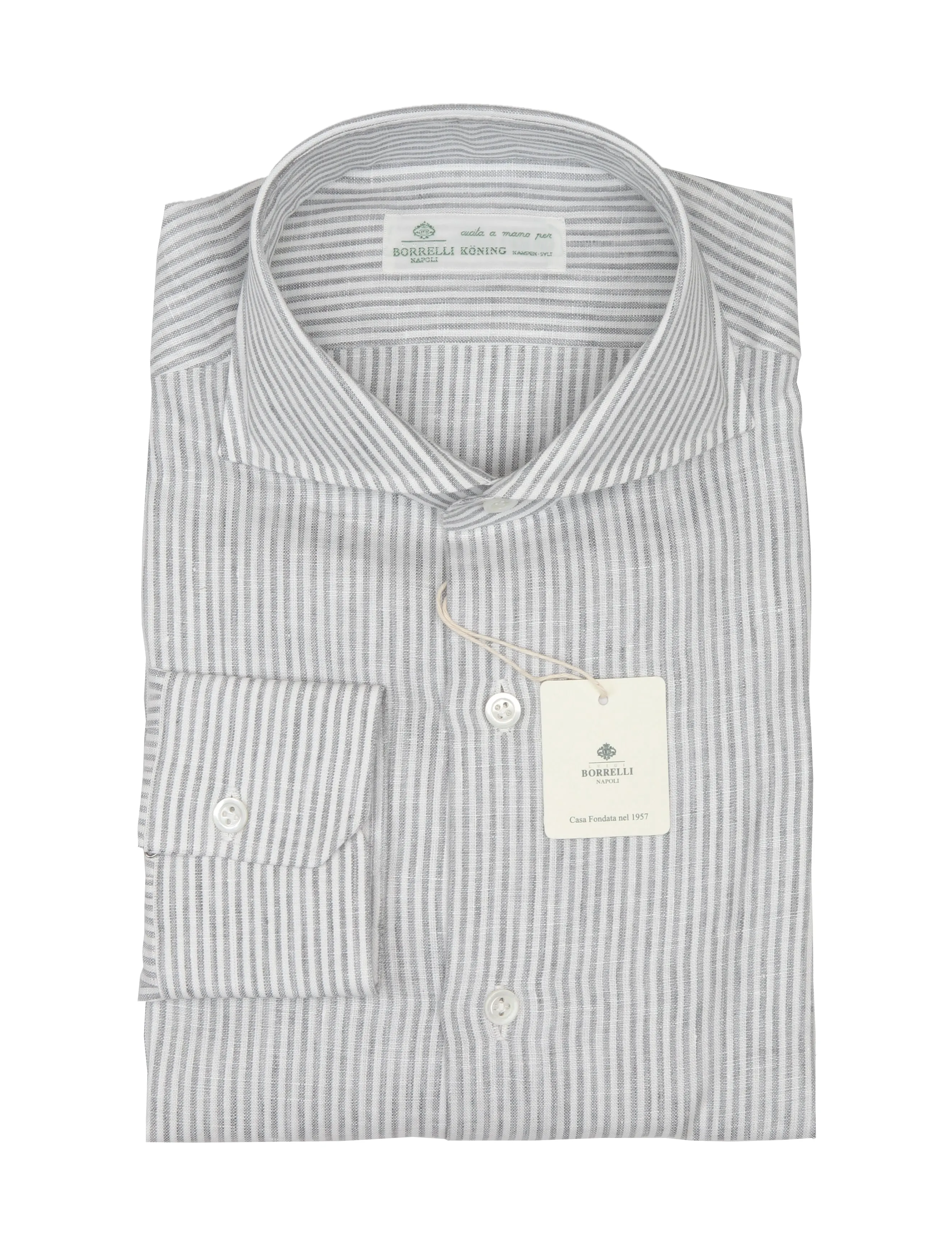 Luigi Borrelli Light Gray Shirt - Slim