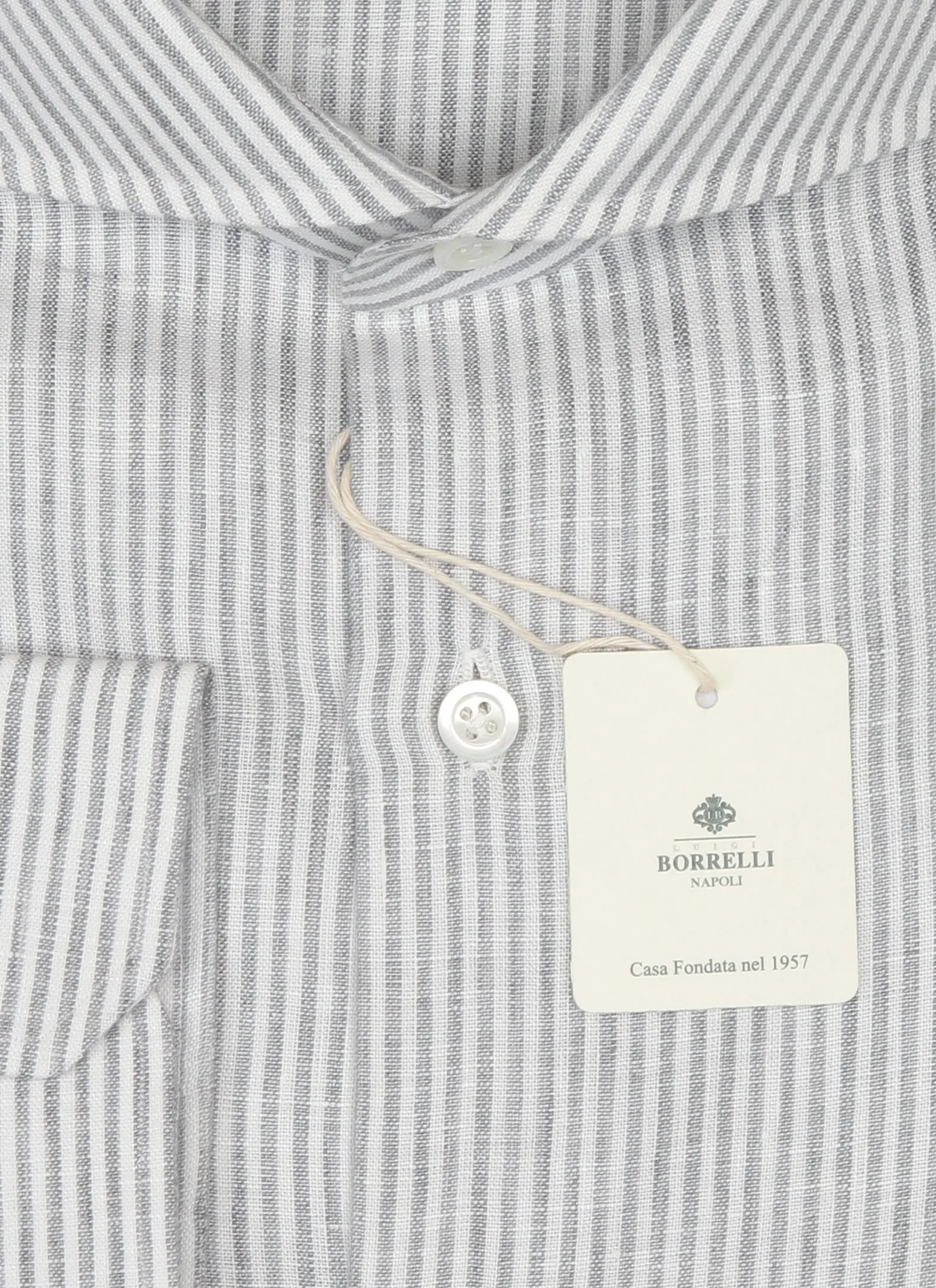 Luigi Borrelli Light Gray Shirt - Slim
