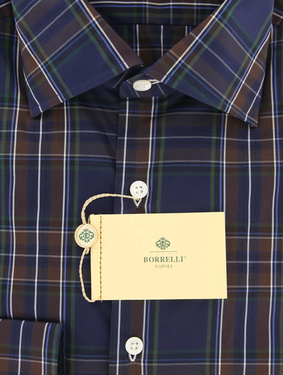 Luigi Borrelli Navy Blue Shirt - Extra Slim