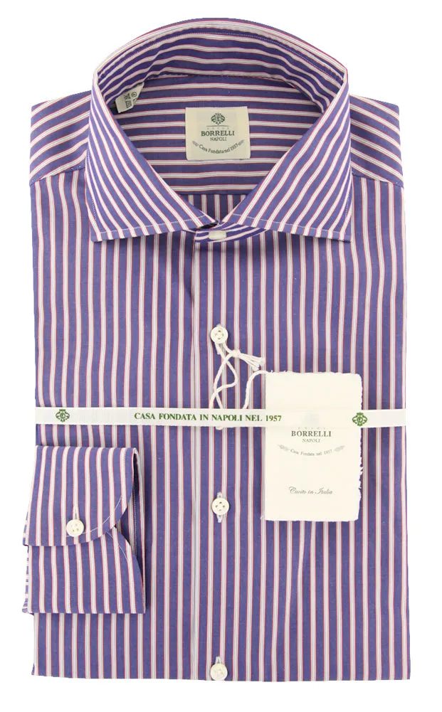Luigi Borrelli Navy Blue Shirt - Extra Slim