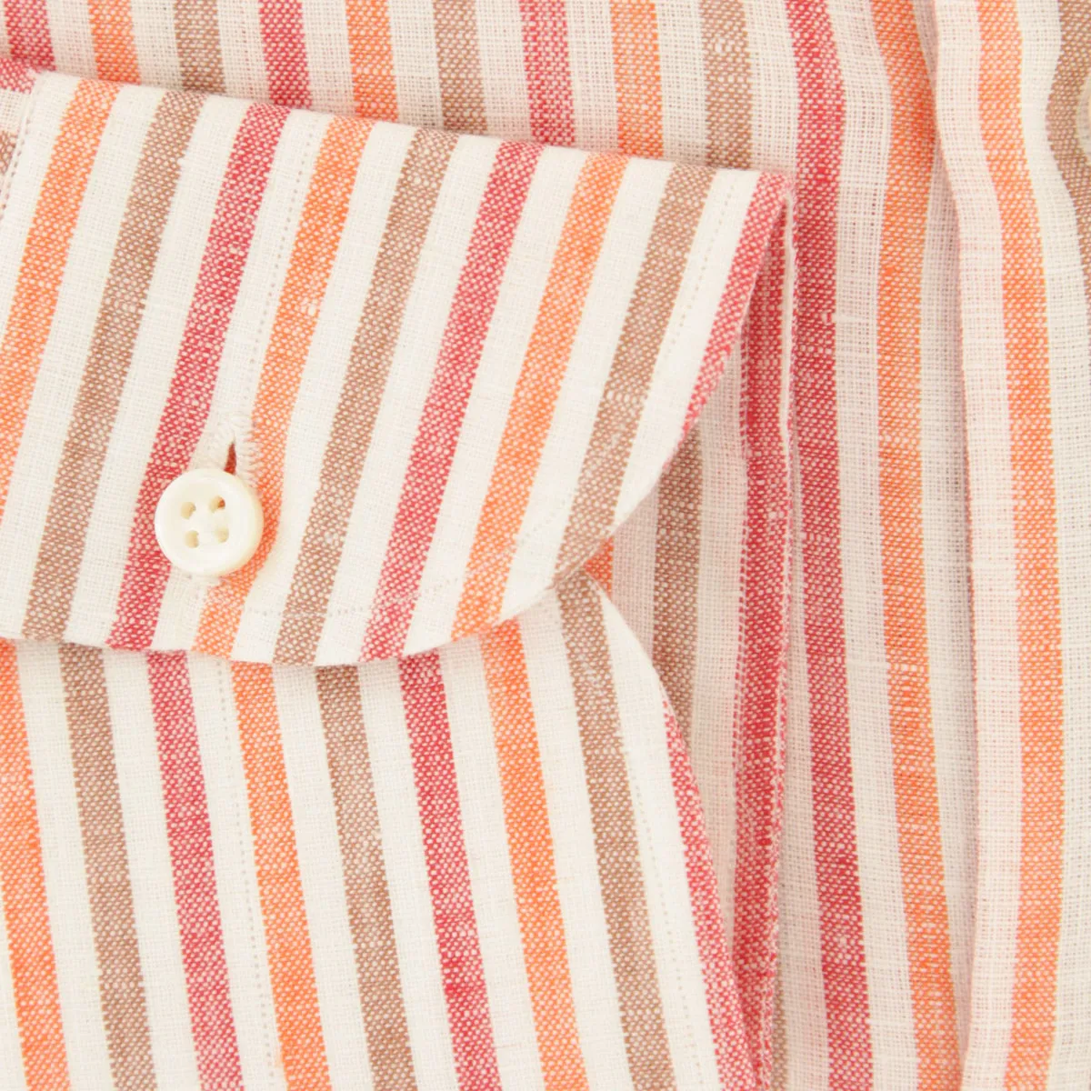 Luigi Borrelli Orange Shirt - Slim