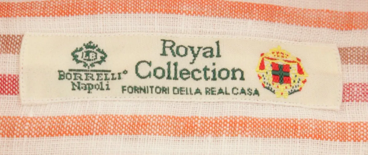 Luigi Borrelli Orange Shirt - Slim