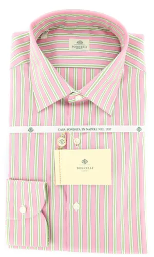 Luigi Borrelli Pink Shirt – Size: 15.75 US / 40 EU