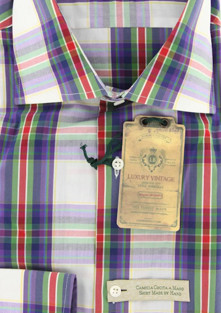 Luigi Borrelli Purple Shirt – Size: 17 US / 43 EU