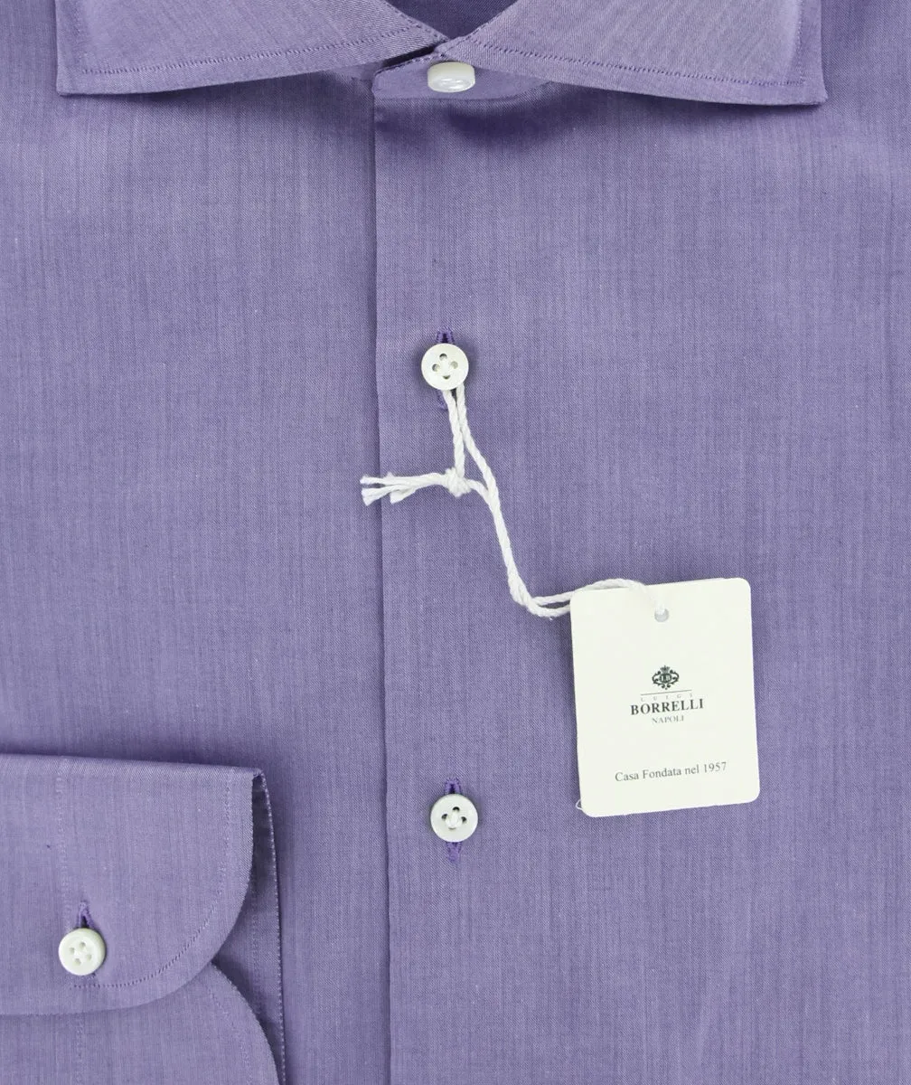 Luigi Borrelli Purple Shirt - Slim