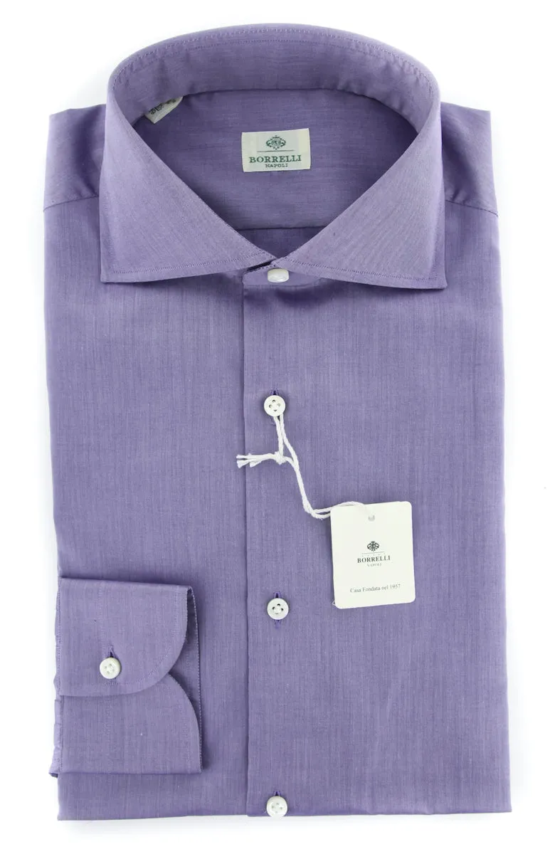 Luigi Borrelli Purple Shirt - Slim