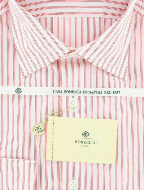 Luigi Borrelli Red Shirt – Size: 16.5 US / 42 EU