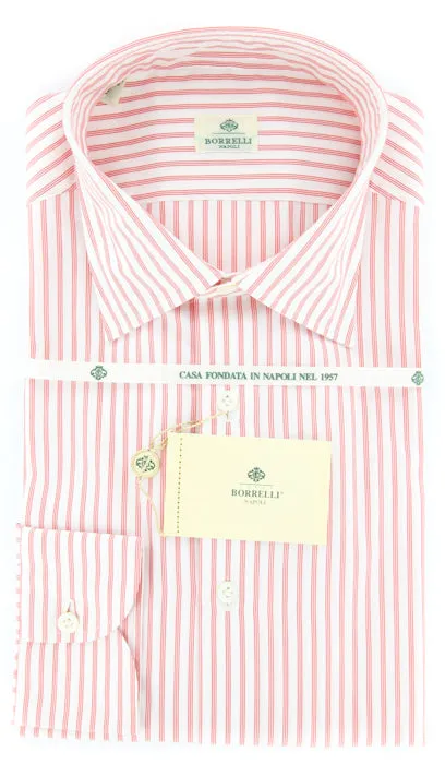 Luigi Borrelli Red Shirt – Size: 16.5 US / 42 EU