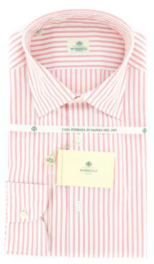 Luigi Borrelli Red Shirt – Size: 16.5 US / 42 EU