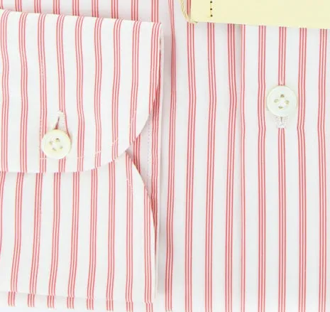 Luigi Borrelli Red Shirt – Size: 16.5 US / 42 EU