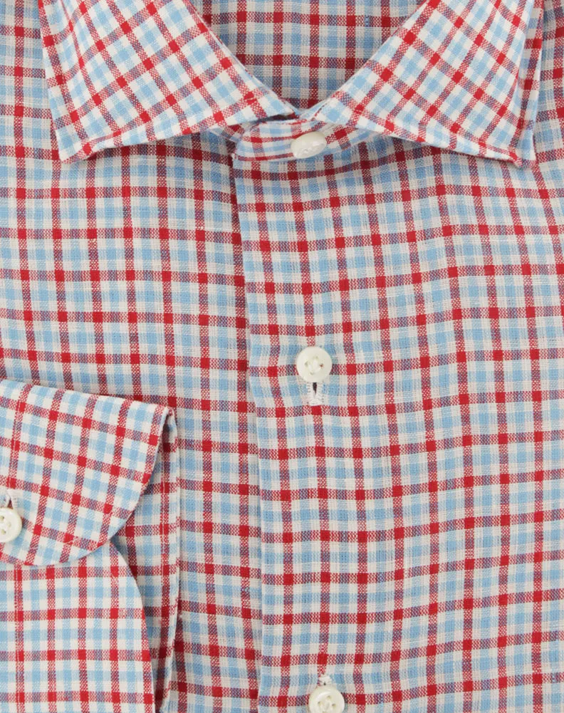 Luigi Borrelli Red Shirt - Slim