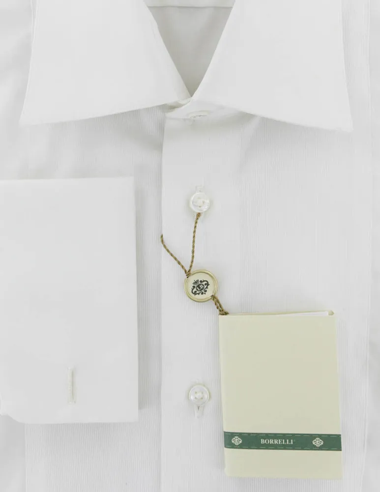 Luigi Borrelli White Tuxedo Shirt - Extra Slim