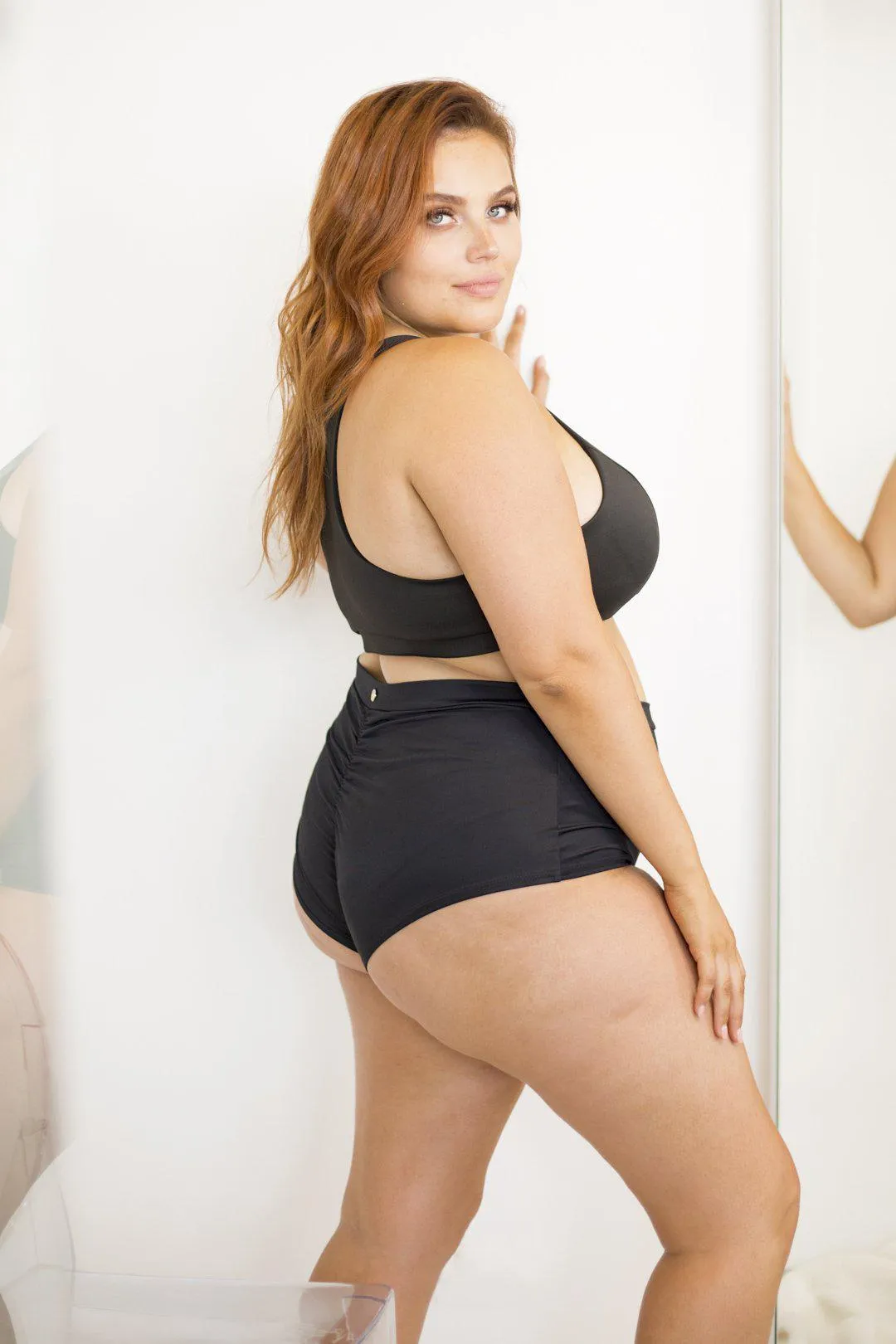 Lunalae High Waist Shorts - Black