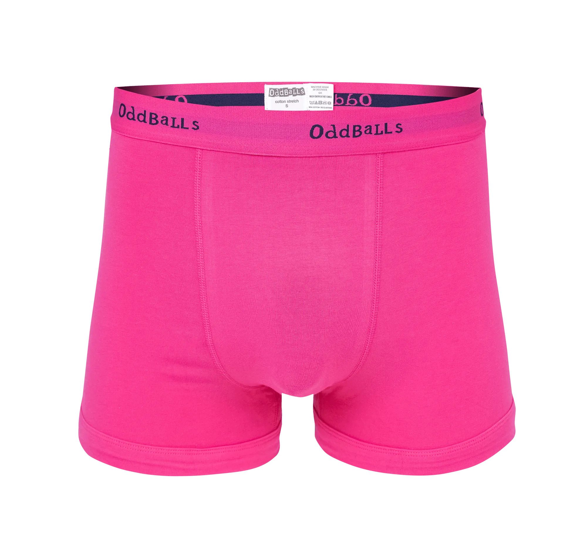 Magenta & Navy - Mens Boxer Shorts