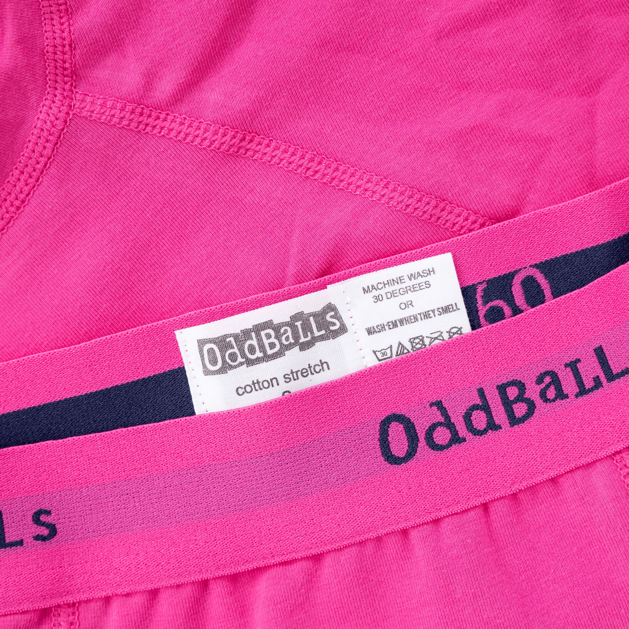 Magenta & Navy - Mens Boxer Shorts