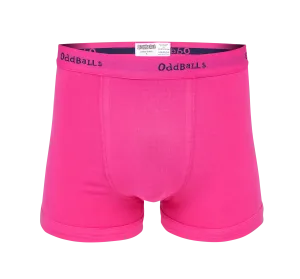 Magenta & Navy - Mens Boxer Shorts