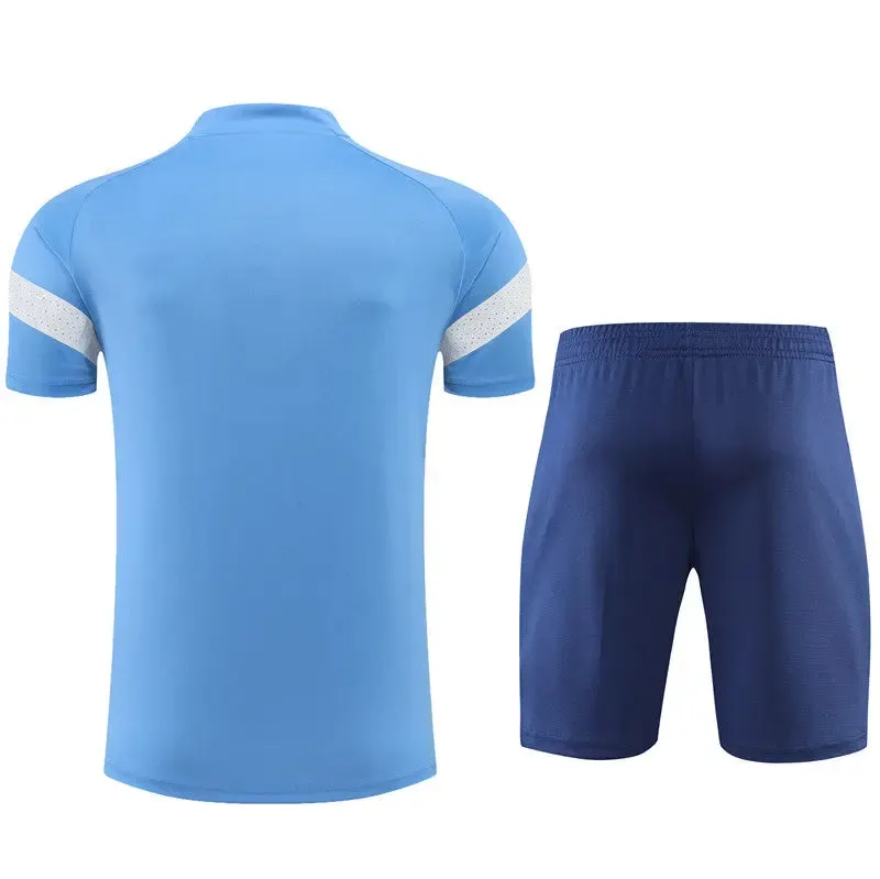 Manchester City Short Sleeve Training Suit For Kids T-shirt/short
