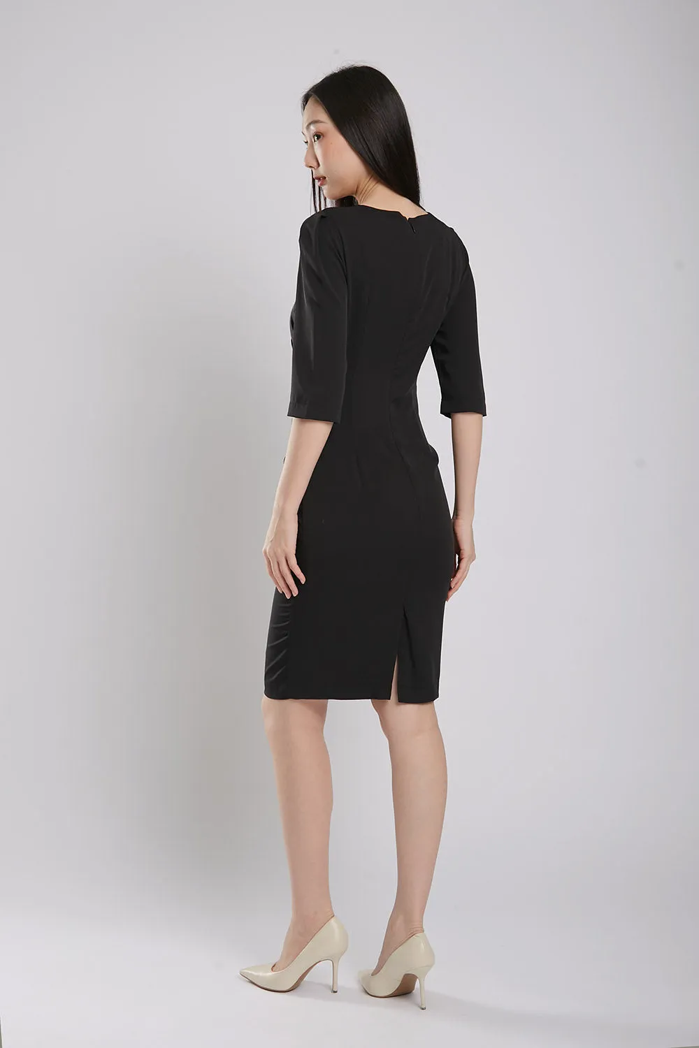 Manika Midi Dress in Black