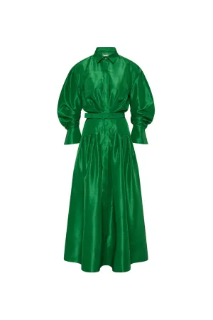 Maple Shirt Midi Dress