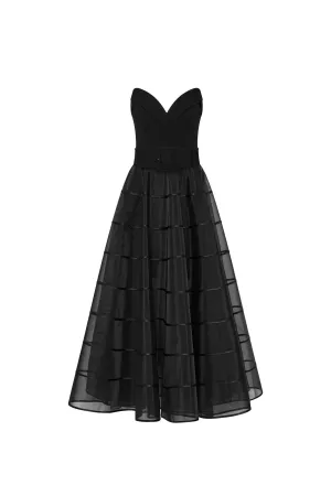 Marcella Strapless Midi Dress