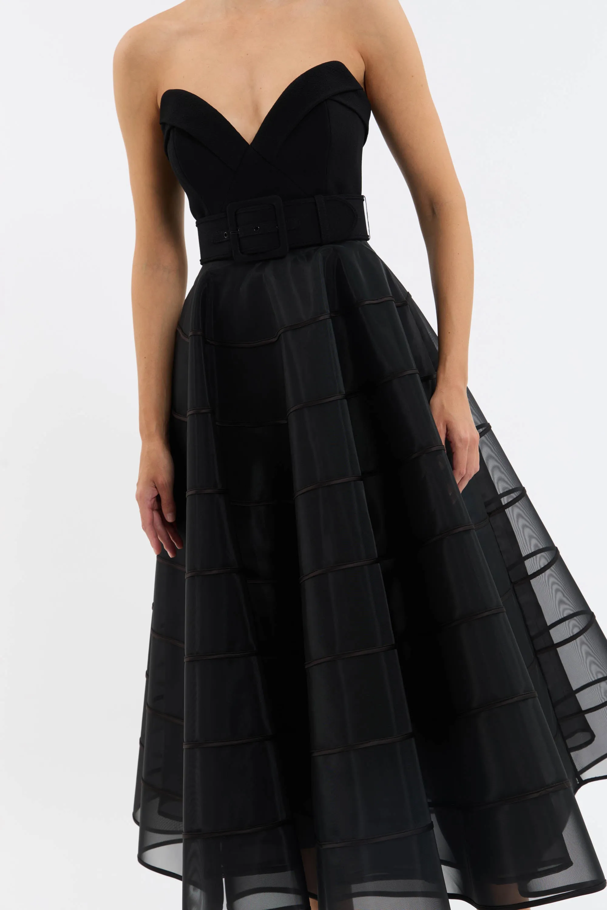 Marcella Strapless Midi Dress