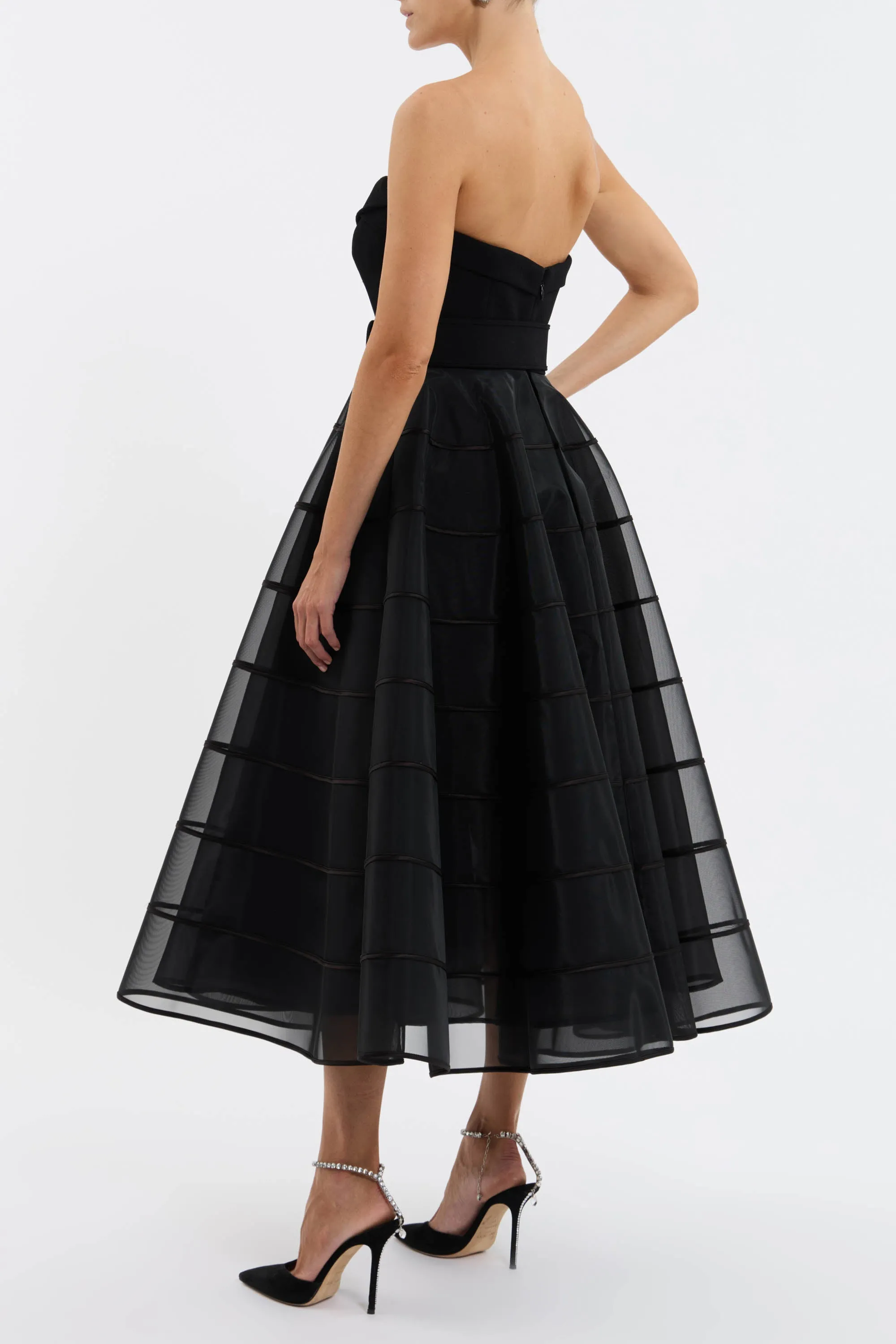 Marcella Strapless Midi Dress