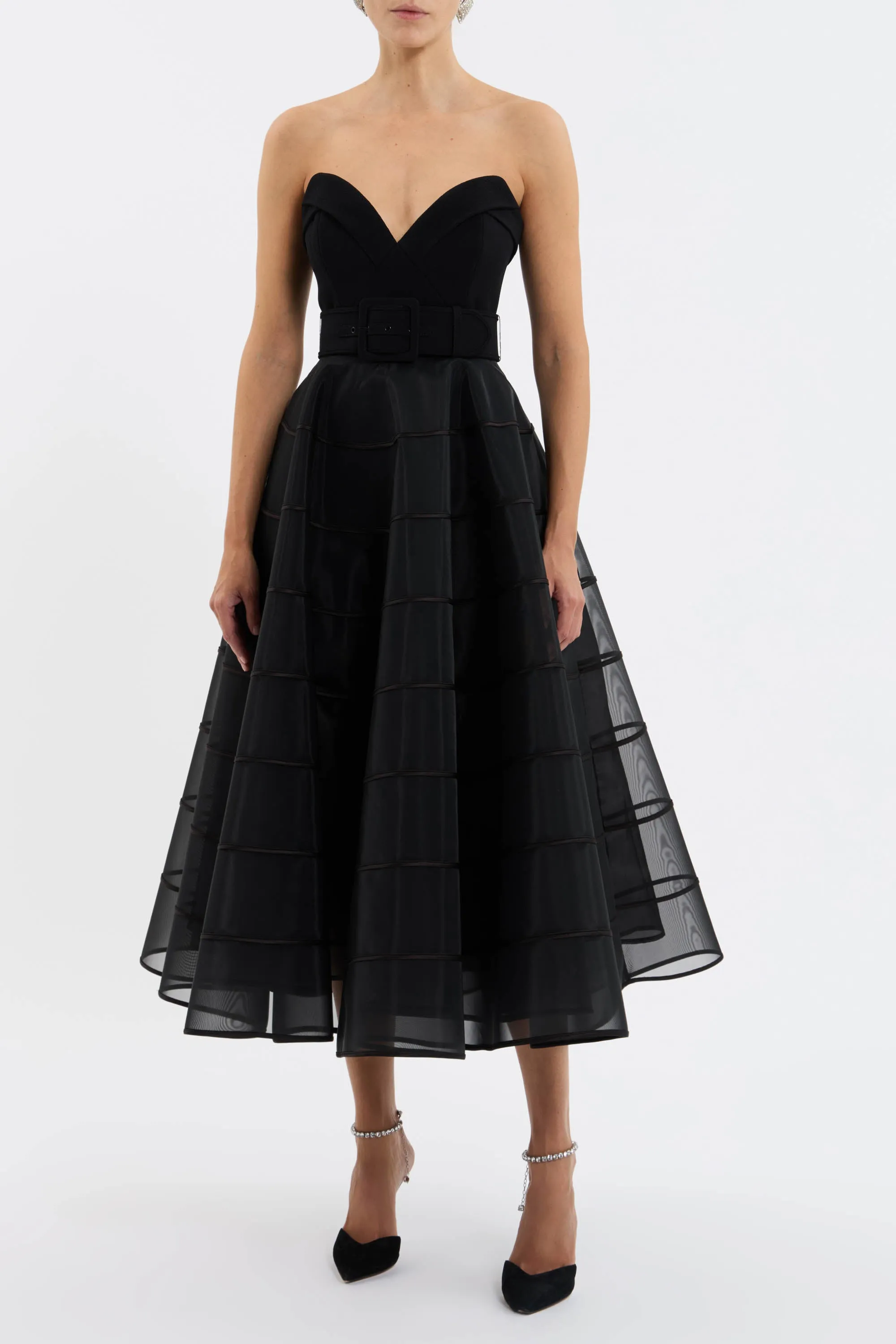 Marcella Strapless Midi Dress