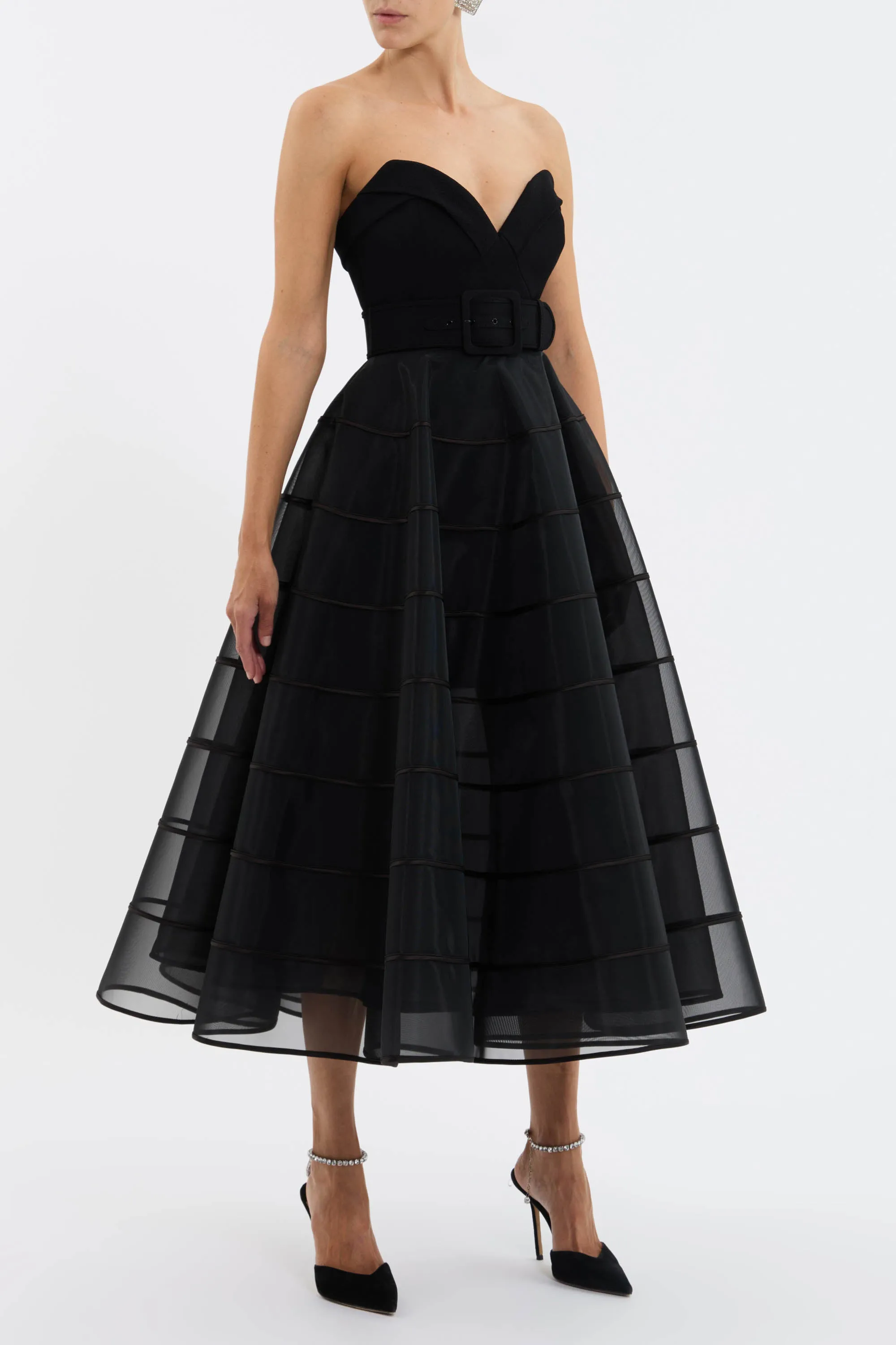 Marcella Strapless Midi Dress