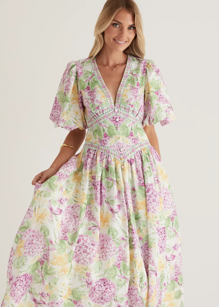 Marcelle Maxi Dress - Purple Hydrangea