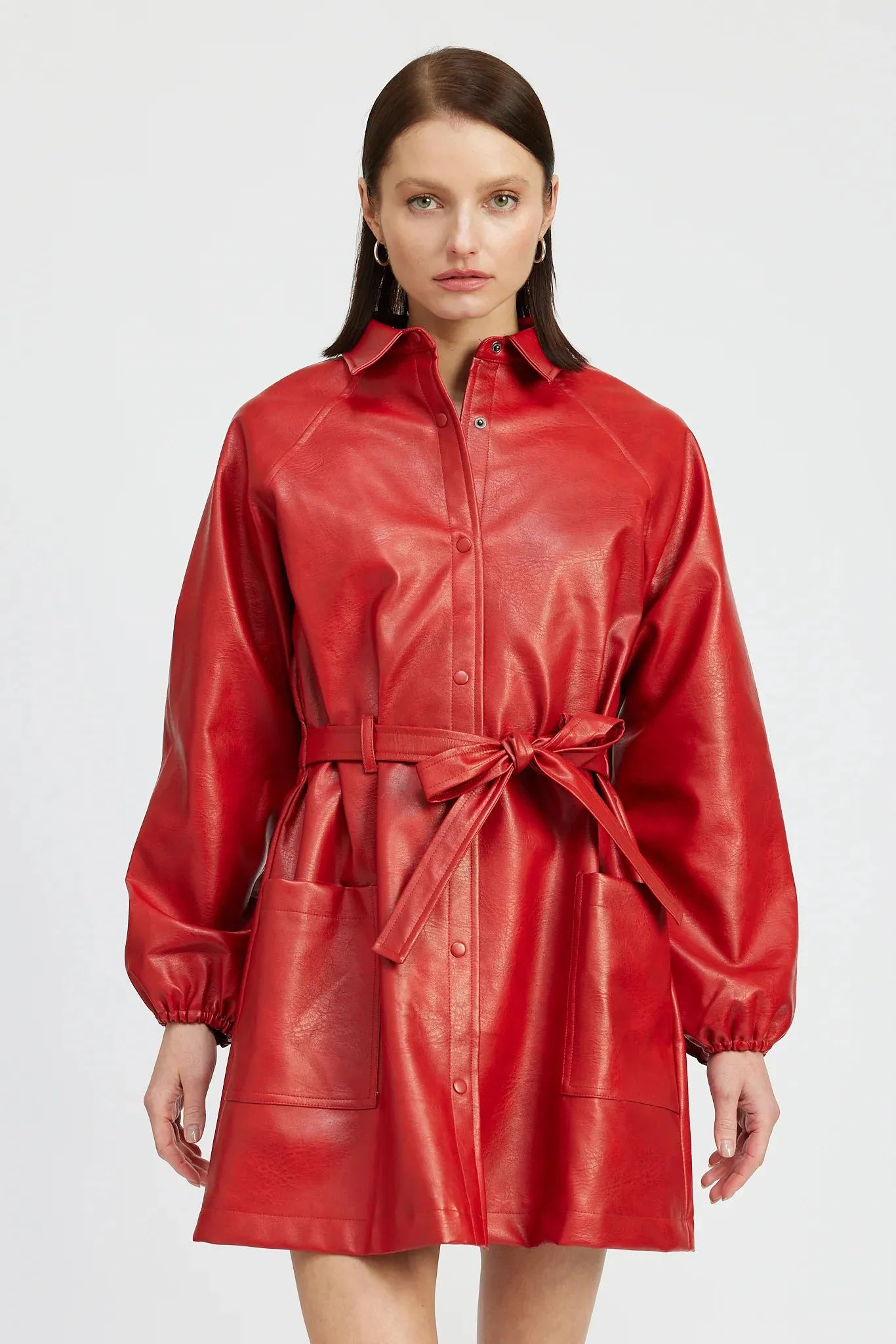Margo Leather Mini Dress