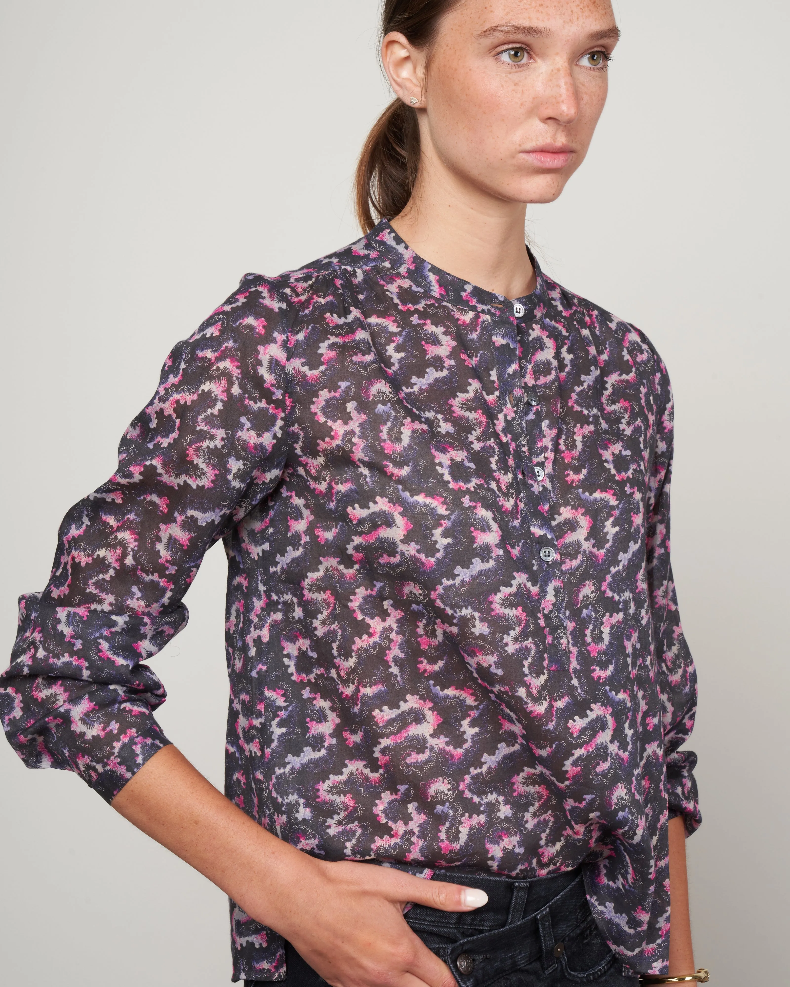 maria top - faded black