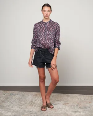 maria top - faded black