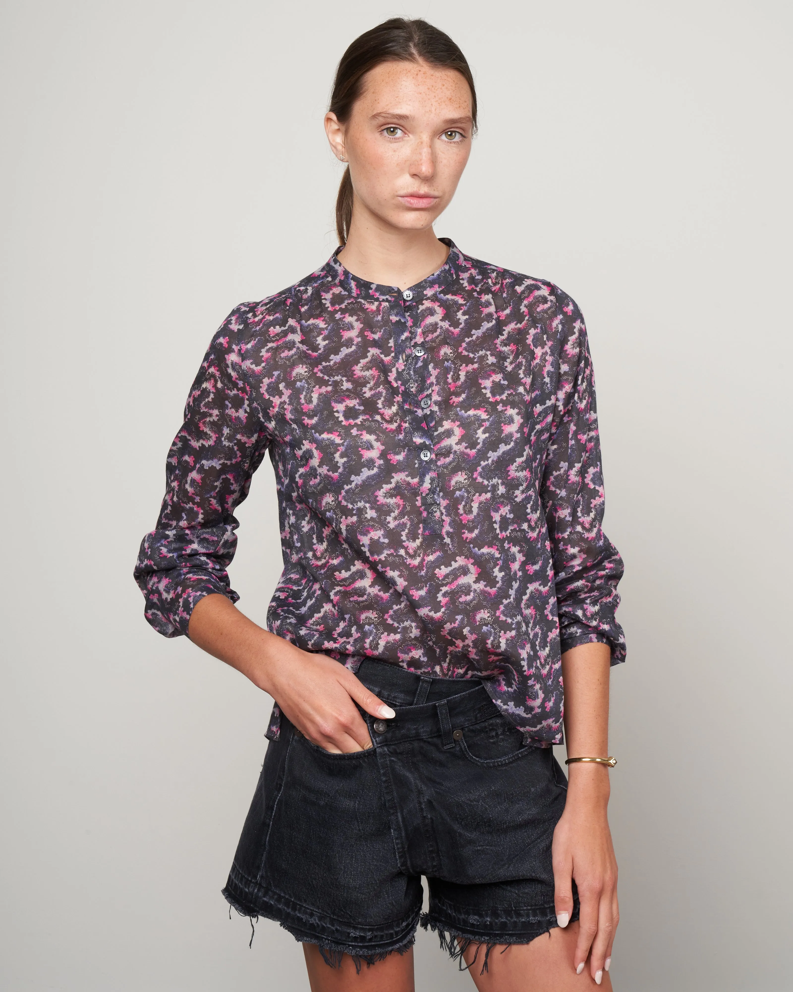 maria top - faded black