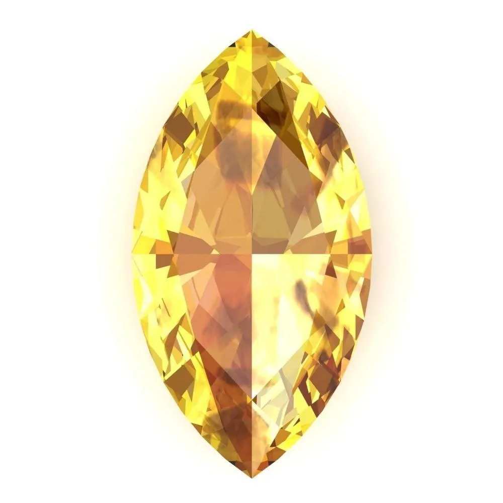 Marquise FAB Lab-Grown Yellow Sapphire Gems